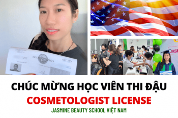Khai xuân Bính Ngọ 2026: Chúc mừng học viên Jasmine thi đậu bằng Cosmetologist tại Hoa Kỳ
