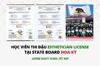 Chúc mừng học viên chính thức nhận License Esthetician California – Cột mốc đáng tự hào trên hành trình xây dựng sự nghiệp tại Mỹ