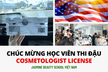 Chúc mừng Trần Mai Xuân thi đậu Cosmetologist License tại Mỹ