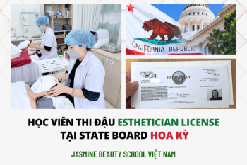 Chúc mừng chị Phạm Thị Bích Hoàng thi đậu Esthetician License tại California