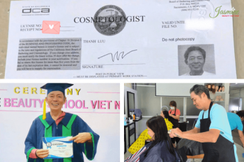 Học viên JASMINE thi đậu Bằng Cosmetology tại State Board Hoa Kỳ