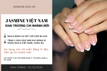 JASMINE VIỆT NAM ƯU ĐÃI KHÓA HỌC NHÂN DỊP KHAI TRƯƠNG CHI NHÁNH MỚI