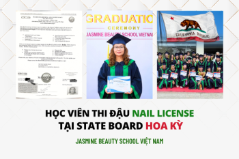 Người lớn tuổi có học nails đi Mỹ được không? Câu chuyện thi đậu License Mỹ của học viên U60