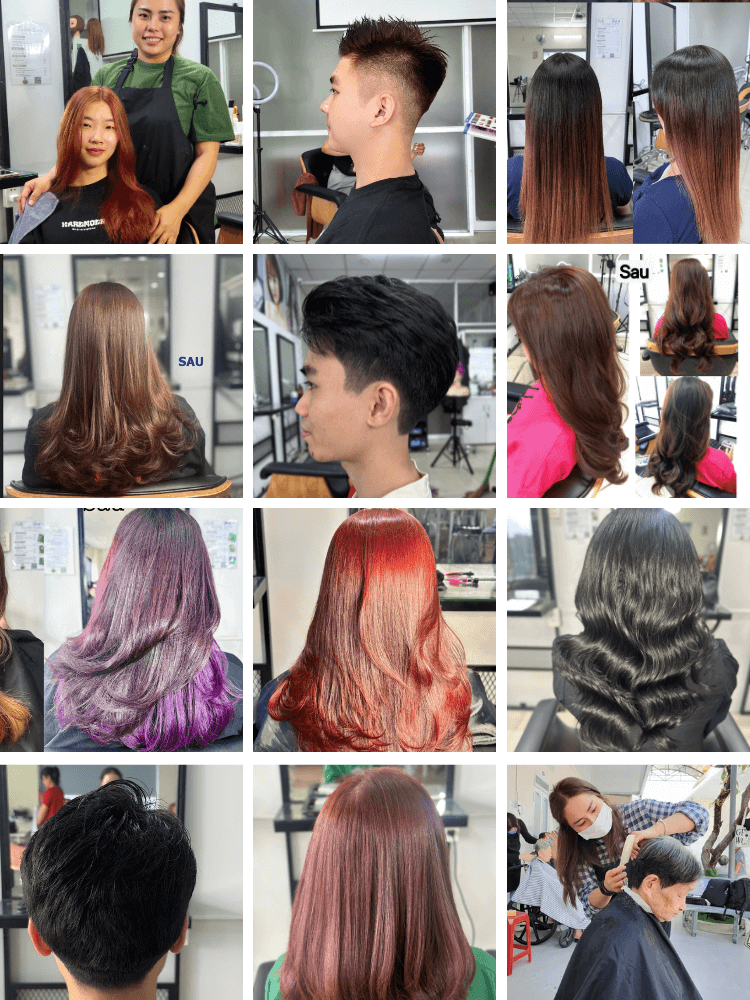 mẫu tóc học viên