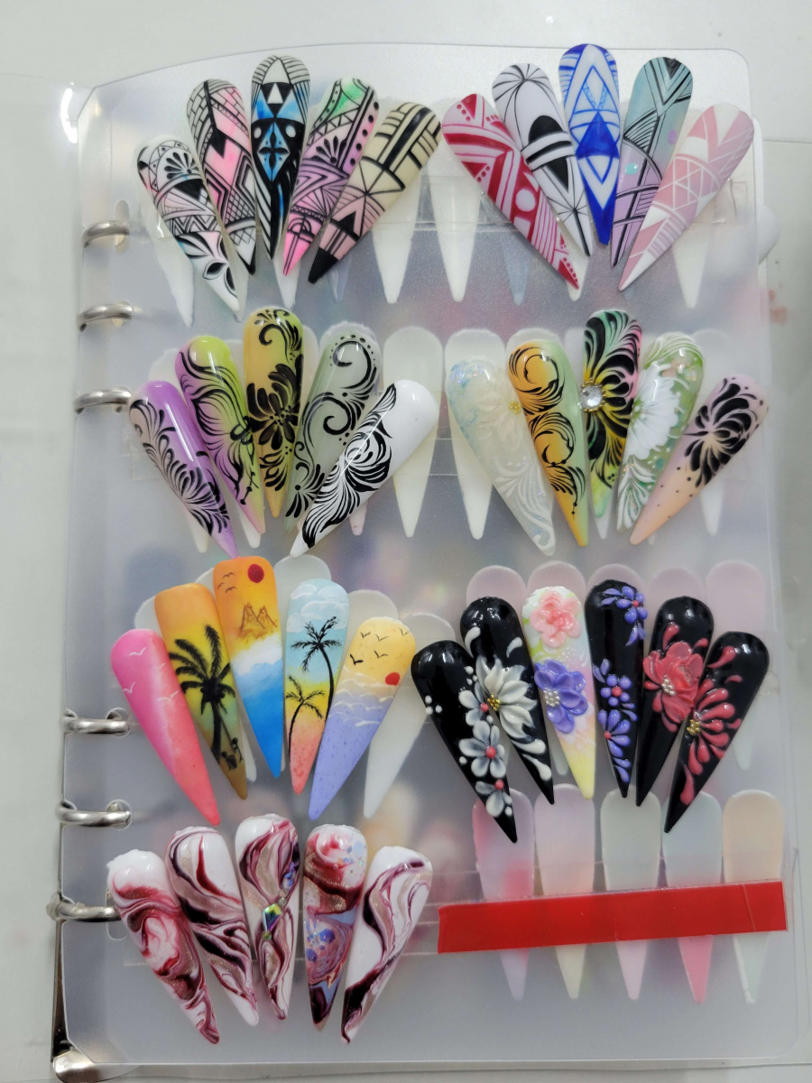 mẫu nail học viên