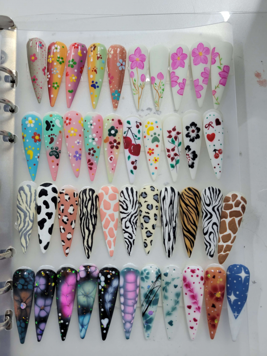 mẫu nails học viên