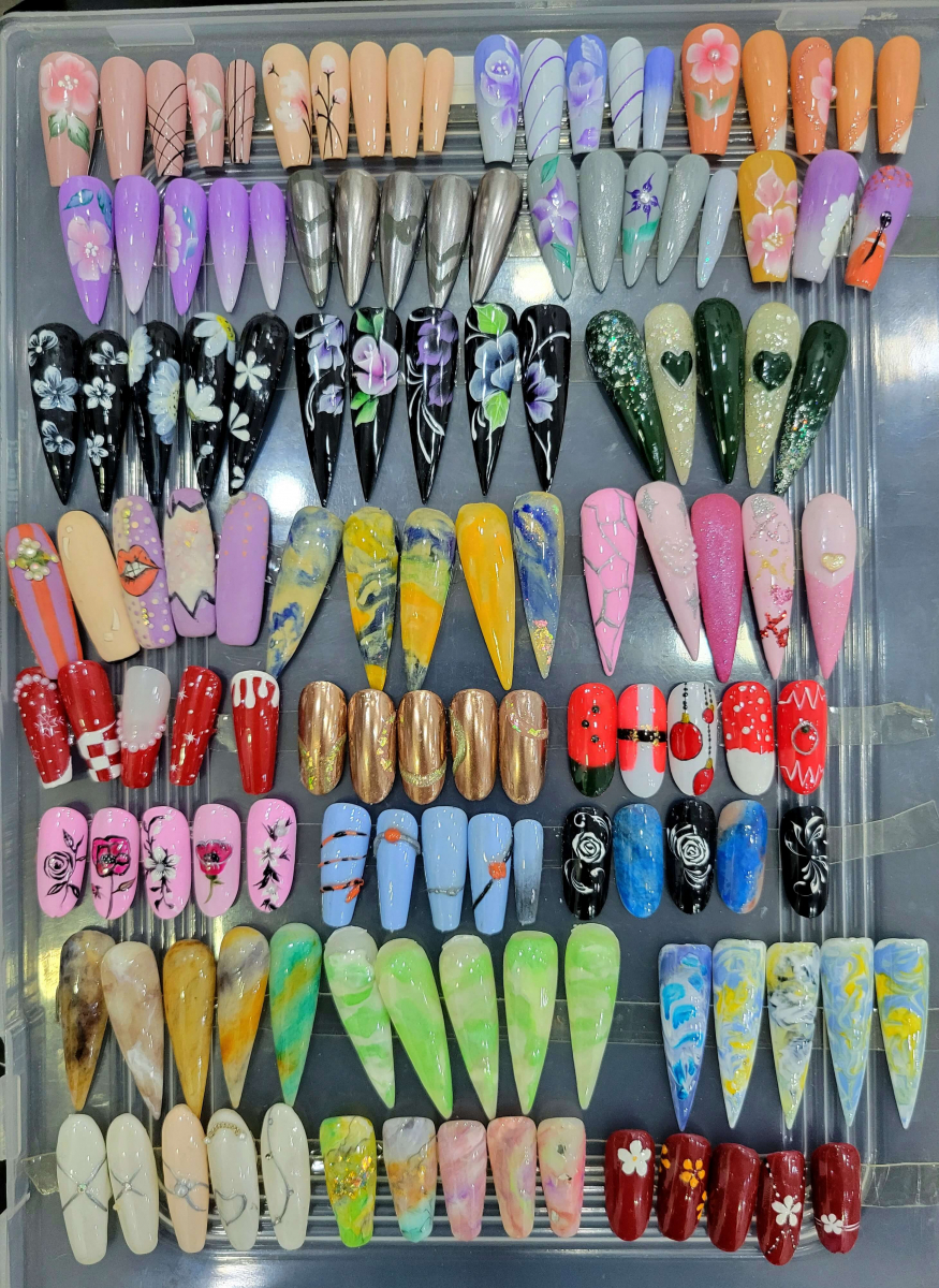 mẫu nails học viên