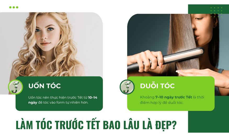 làm tóc trước tết