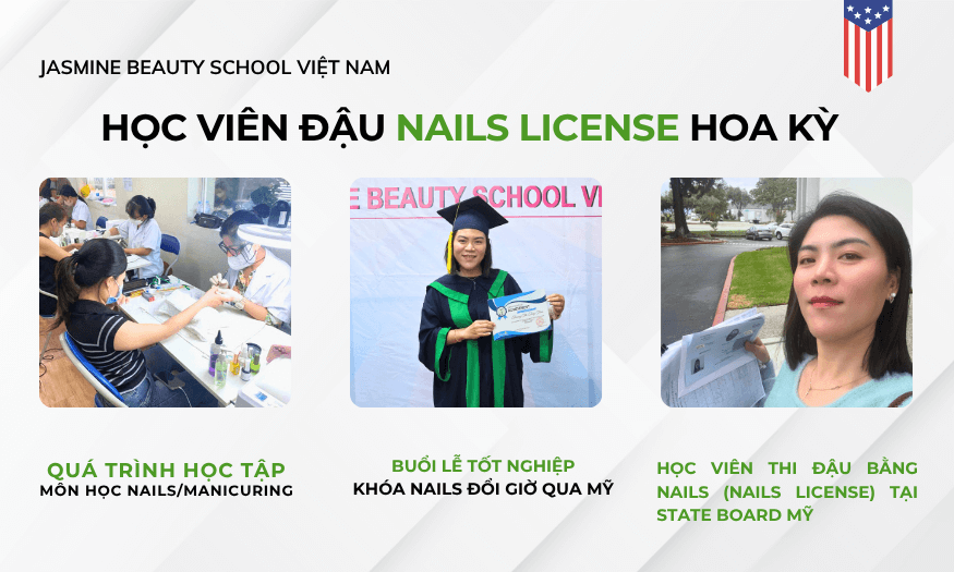 bằng nail ở mỹ