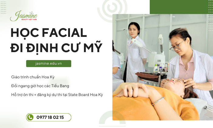 học facial đi mỹ