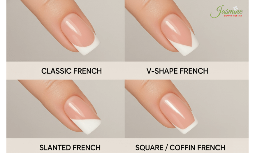 các kiểu french đầu móng 