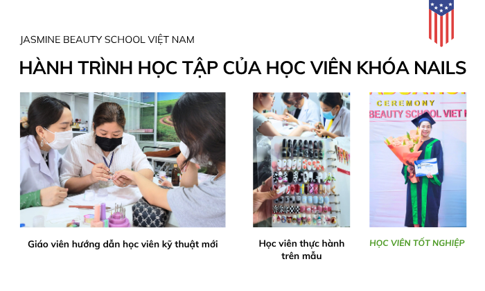 học nghề nails, học nails đi nước ngoài