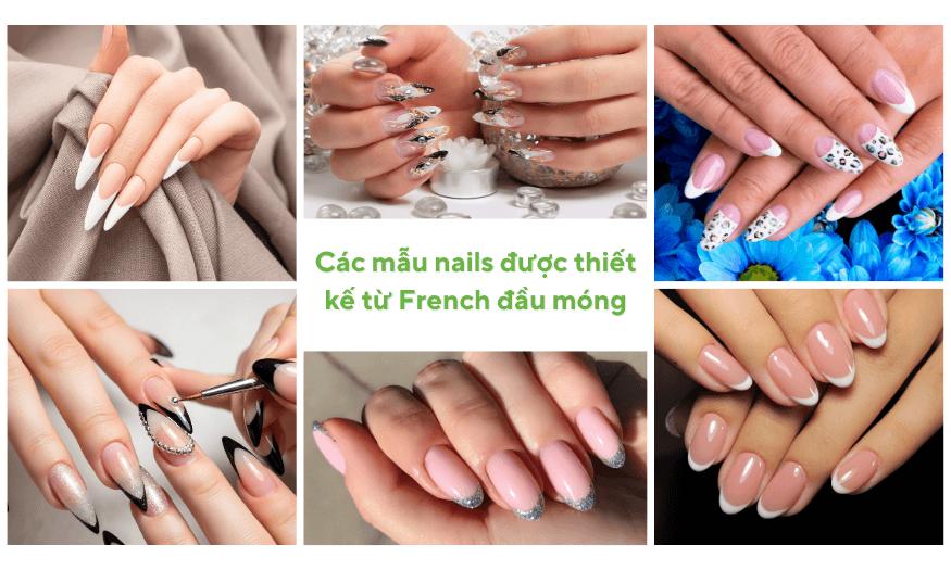 mẫu nail french