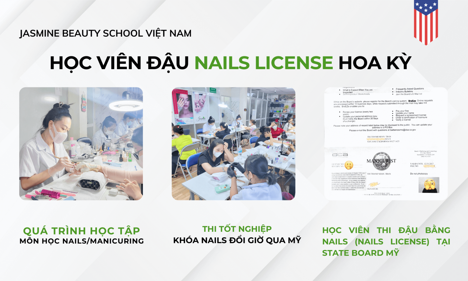 bằng nail mỹ